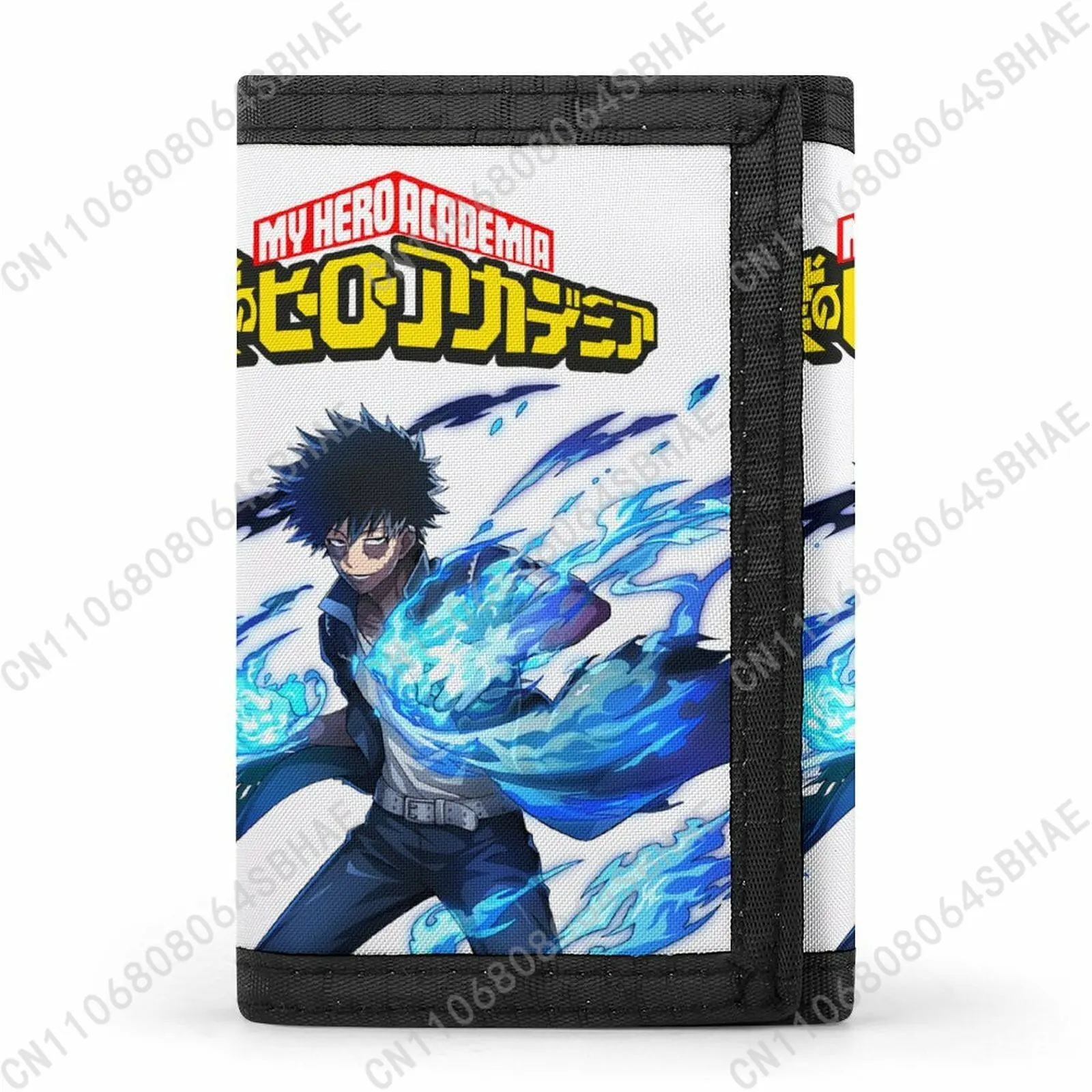 

My Hero Academia Dabi Trendy Tri Fold Wallet Teenage Girls Boys Slim 3 Fold Card Personalized Pattern Purse for School Daily Use