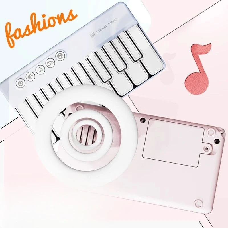 2025, draagbaar kinderpiano-leerinstrument, veilig muziekspeelgoed voor kinderen om auditieve visuele vaardigheden door spelen te verbeteren