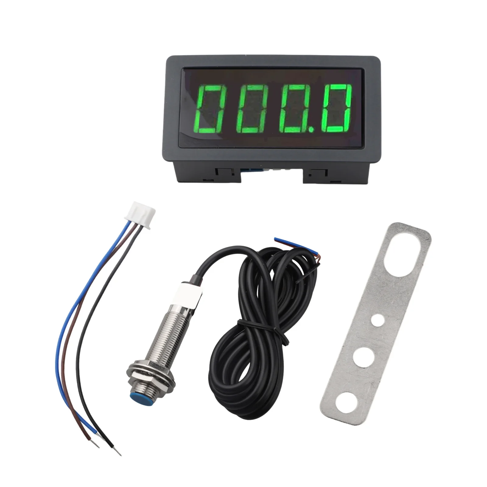 1set LED Digital Tachometer AC110-230V 10-9999RPM High Precision Measurement Motor Tachometer With Hall Proximity Switch