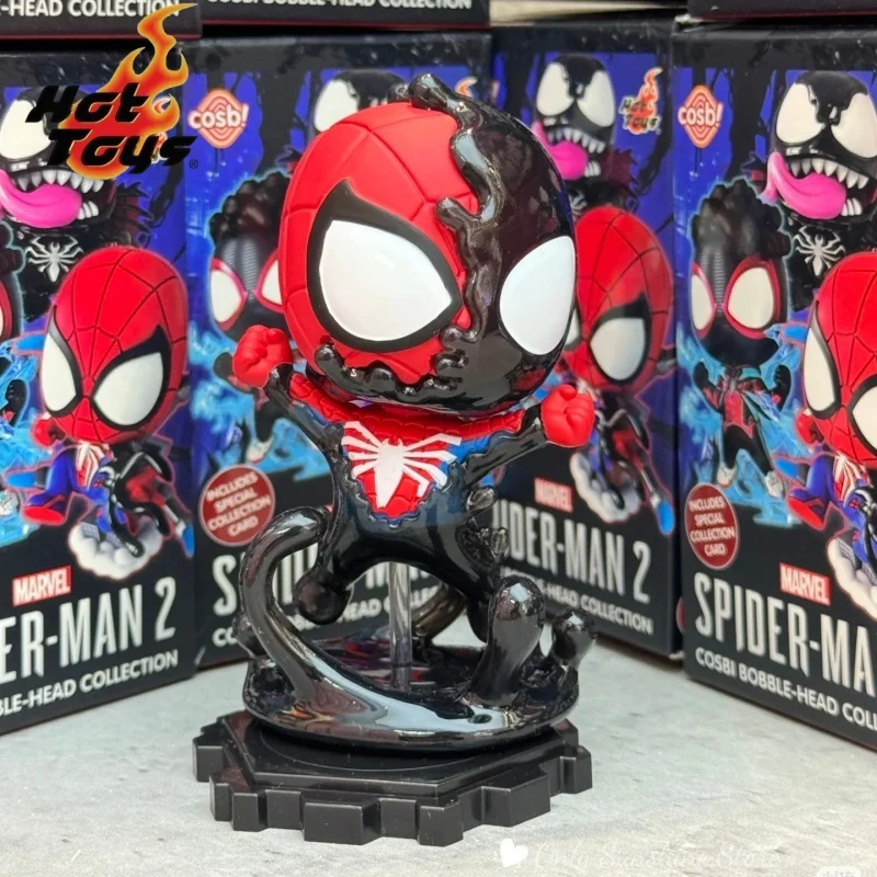 Hot Toys Marvel Spider-Man 2 Peter Venom Cosbi Bobble-Head Blind Box, exklusives Sammlermodell, Spielzeug für die Geschenkkollektion