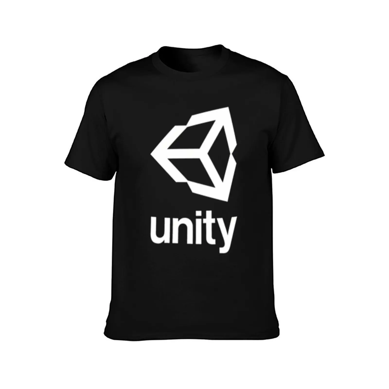 Unity 3D Game Dev T-Shirt, Summer Casual Cotton Tee, Oversized Streetwear Tops, Vintage Graphic Print, Loose Fit Short Sleeve