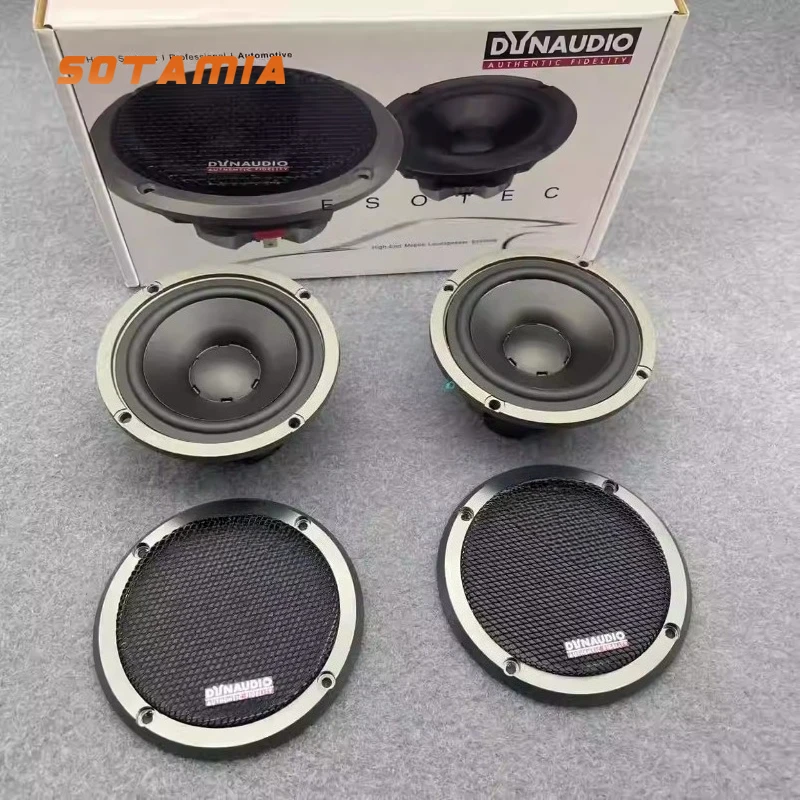 SOTAMIA 2PCS 3.5 Inch Midrange Speaker 4 Ohms 30 Watts Center Speaker Three Way Frequency Bluetooth Sound Boxes Home Theater