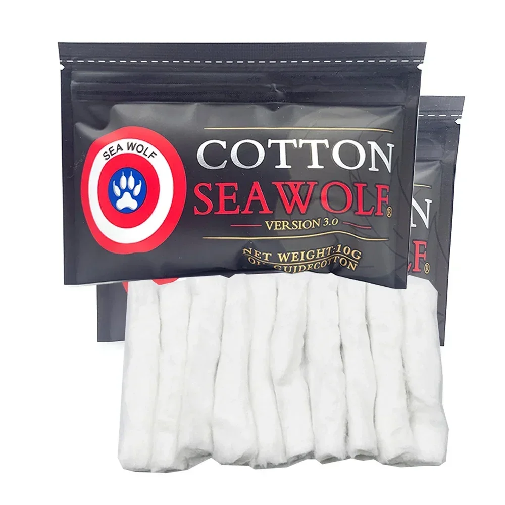 2Pack Original Seawolf Bacon Cotton Sea Wolf Organic Cotton DIY Rebuild Tools