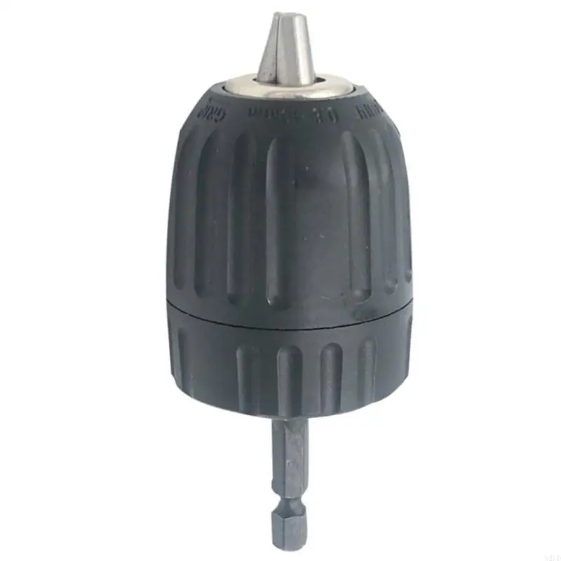 Tool Less Drill Chucks Adapter Converter Suitable for Cordless Drills and Screw Guns 10mm Shank Quick Changing Mechanism N2UD