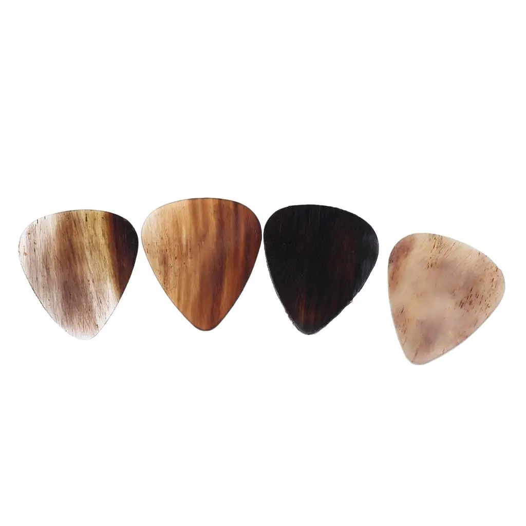 Handcrafted Horn Guitar Pick Set Durable Acoustic Parts for Bass Mandolin Banjo Suitable for Practice and Stage