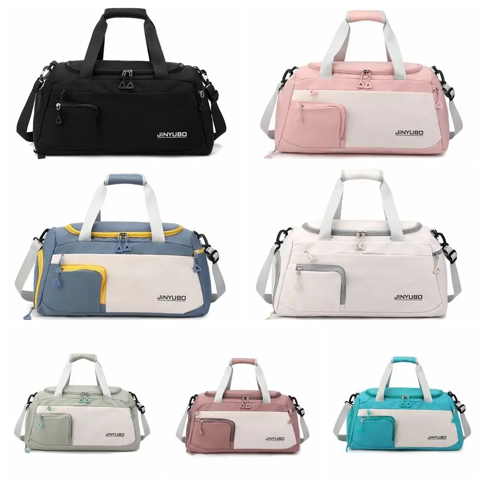 Oxford Travel Luggage Bag Foldable Sturdy Nylon Duffle Bag Multi Layered Multi-functional Large Capacity Handbag Trip