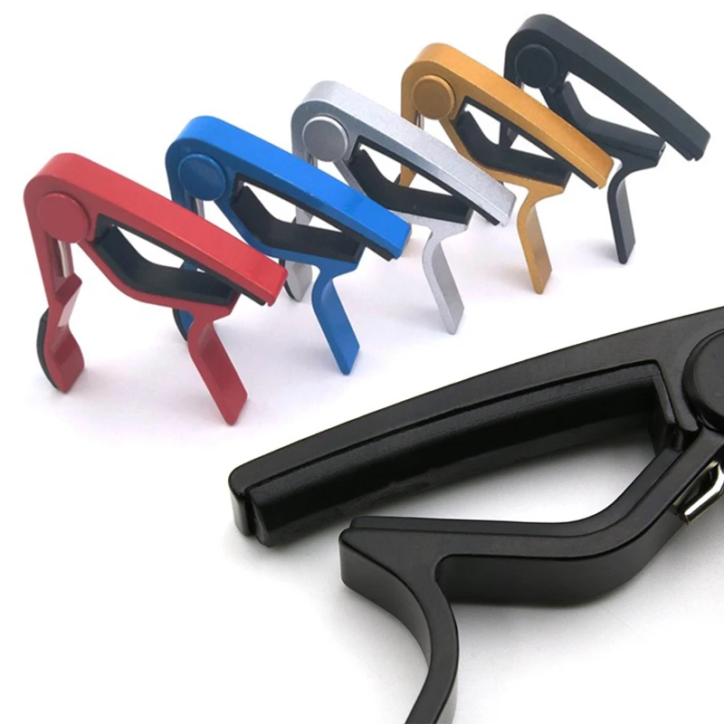 1PC Gitarre Capo Aluminium Legierung Gitarre Capo für Klassische Elektrische Gitarre Ton Einstellen Schnell Ändern Clamp Schlüssel Musik Liebhaber geschenk ZYF