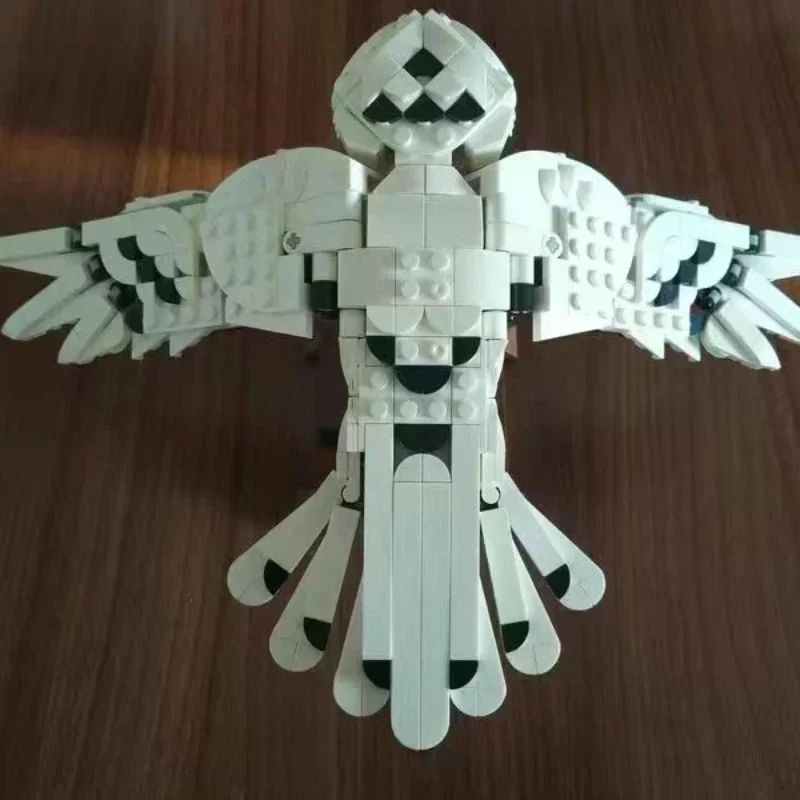 Blocos De Construção De Coruja Hedwig, Brinquedo Modelo, 634 Unidades