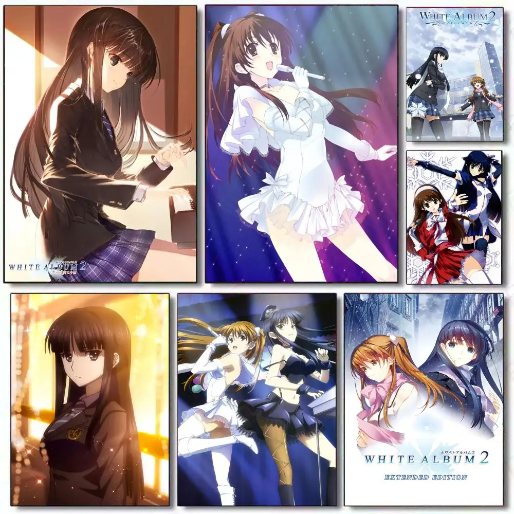 Anime W-WHITE ALBUM 2 Setsuna Yuki Poster Perfect Sticker Self Adhesive Art Designed for Home Dining Office Spaces