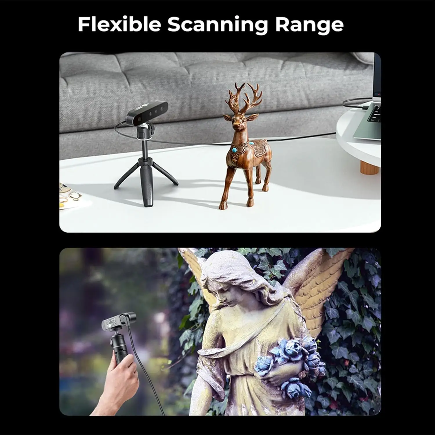 Creality CR-Ferret SE 3D Scanner Desktop Fast 0.1 Mm High Accuracy Flexible Scanning Range Anti-Shake 24-Bit Full-Color Scanning
