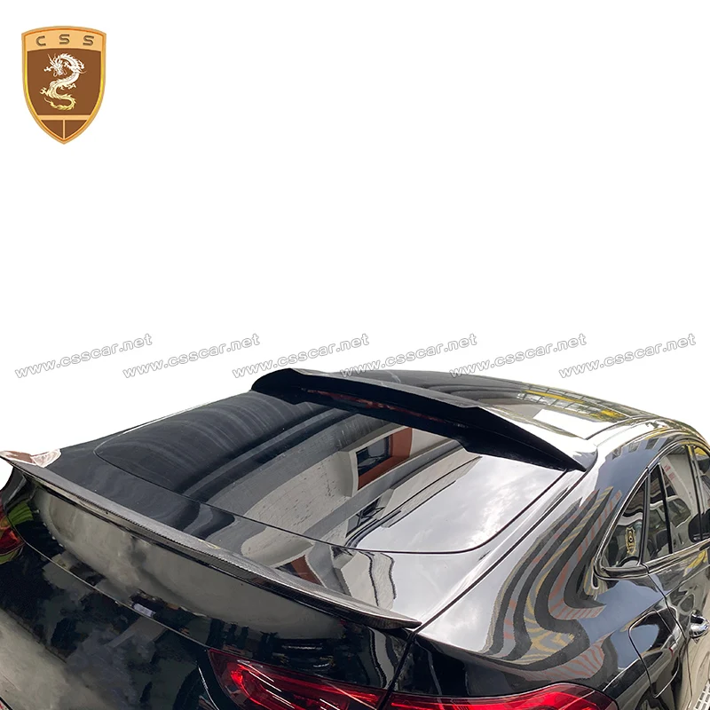 Dry Carbon Fiber Rear Roof Spoiler Lip Wing For Benz GLE Coupe C167 2021 2022 MSY Style Car Tailgate Splitter Lip Spoilers