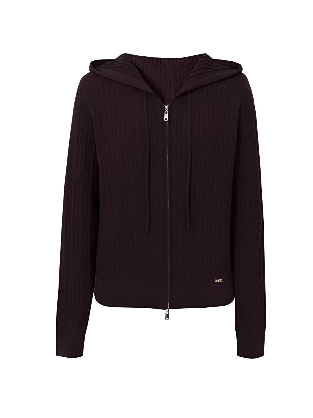 

Nika Ivri Classic Knitted Cardigan Women's Long Sve Hooded Sweater Autumn Versatile Simple Sle Premium Quali Faion