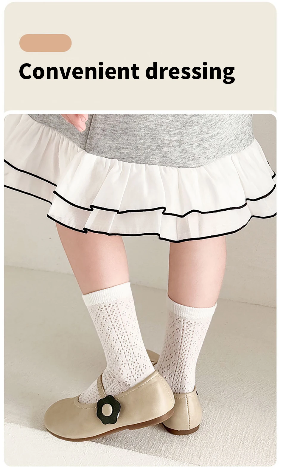 5 Paare/paket Mädchen Prinzessin Spitze Socken Sommer Dünne Weiße Lolita Ankle Socken Atmungsaktive Strumpf für Kinder Kinder Casual Kleidung – Detail 9
