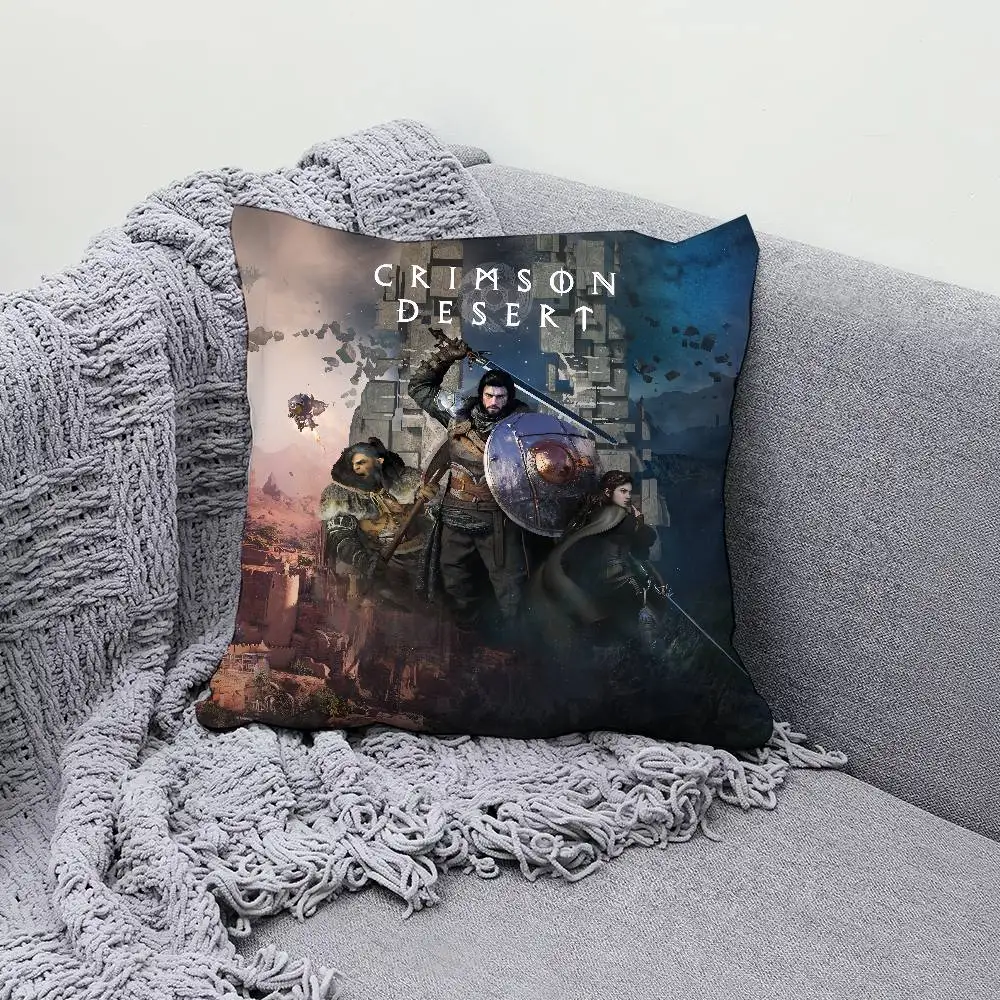 C-Crimson Game D-Desert 30x30cm 45x45cm Pillow Case Decor Protective Covers Comfortable Soft For Sofa Living Room Home Office