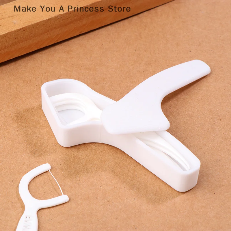 

1 шт. портативный пустой многоразовый ящик для хранения зубной нити, диспенсер для набора нити, практичная чистая палочка для ухода за полостью рта