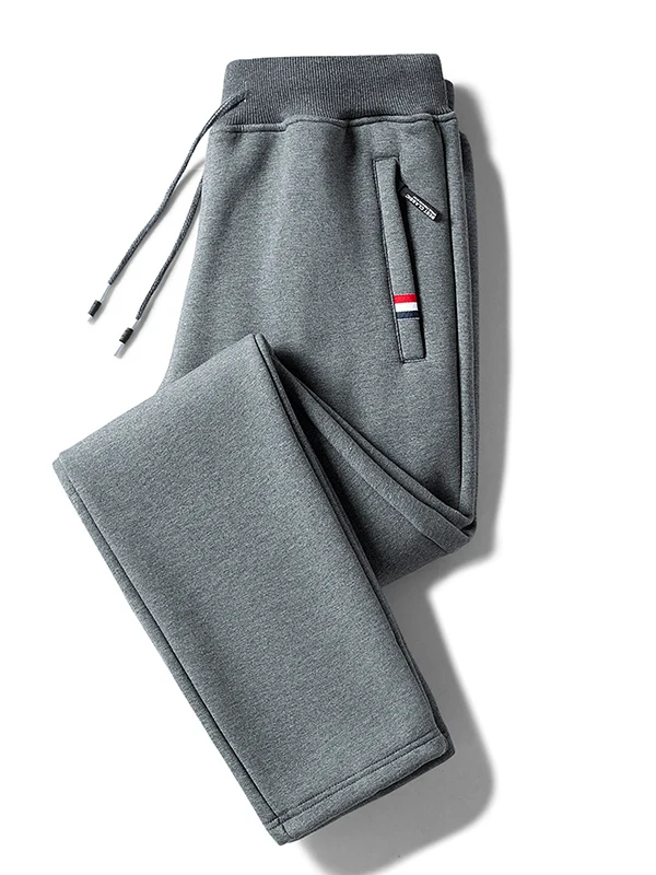 

Men's Loose Straight Leg Cotton Knitted Sport Pants ey Casual Thi Winter plus Size Sweatpants Youthful Energy Sle