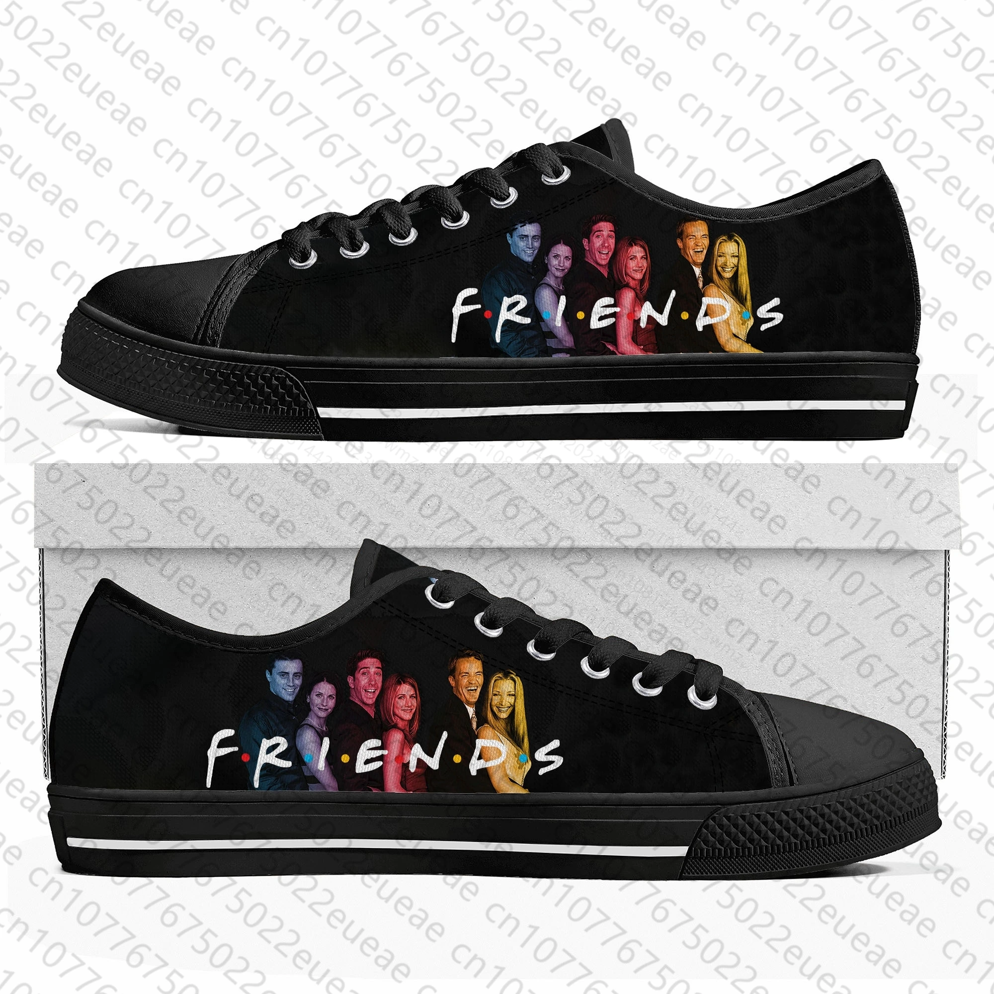 Friends TV Show Central Perk Coffee Low Top Sneakers Mens Womens Teenager Canvas Sneaker Casual Custom Made Shoes Customize Shoe