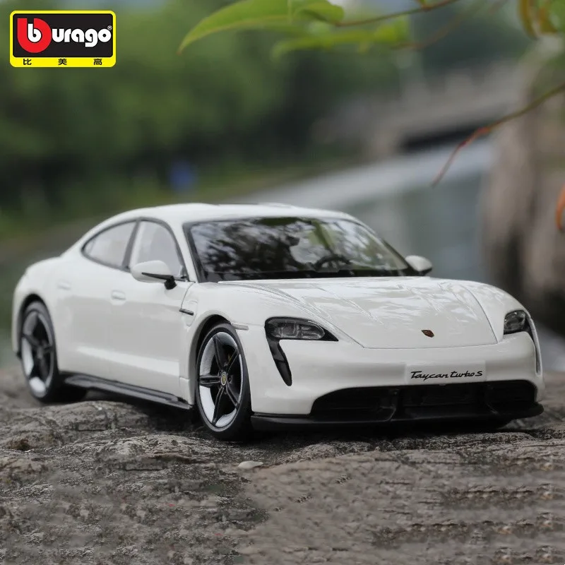 

Bburago 1:24 Porsche Taycan Turbo S имитация сплава спортивный автомобиль модель Diecasts металлические транспортные средства коллекция детский автомобиль игрушка подарок