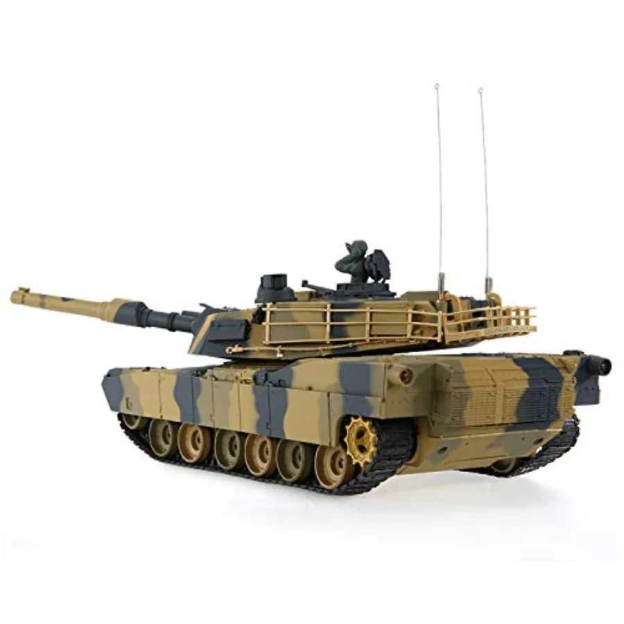 アブラムス M1A2 アメリカ戦車 RC エアソフト パンツァー 1/24スケールモデル 2.4Ghzリモコン 軍用車両 戦闘用