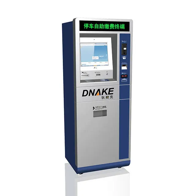 Self Service Parking Payment Kiosk With Banknote Acceptor And Coin Acceptor Coin Hopper