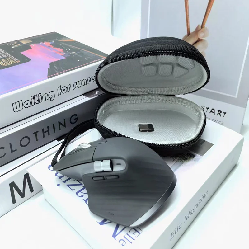 EVA Hard Travel Case Black Lanyard Portable Accessories for  Logitech MX Master 4 / MX Master 3 /MX Master 3S Wireless Mouse