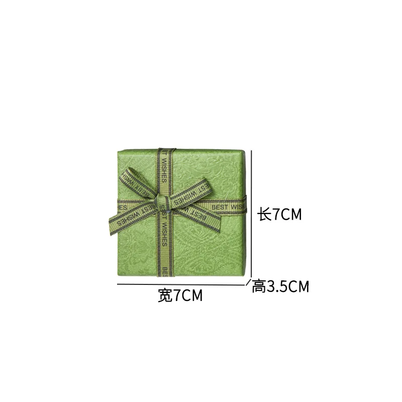 Customized. Jewelry Box White Ribbon Tiandigai Box Jewelry Packaging Box Ornament Storage Box Box