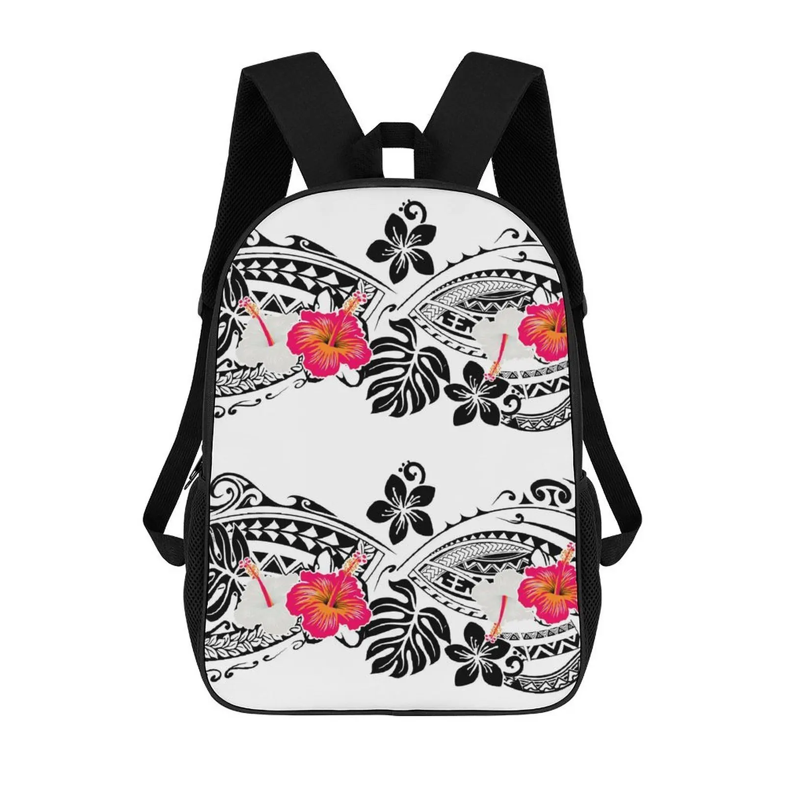 حقيبة ظهر للكمبيوتر المحمول ذات سعة كبيرة عالية الجودة حقيبة مدرسية للشباب البولينيزية تخصيص نمط حقيبة الظهر لموسم العودة إلى المدرسة #3