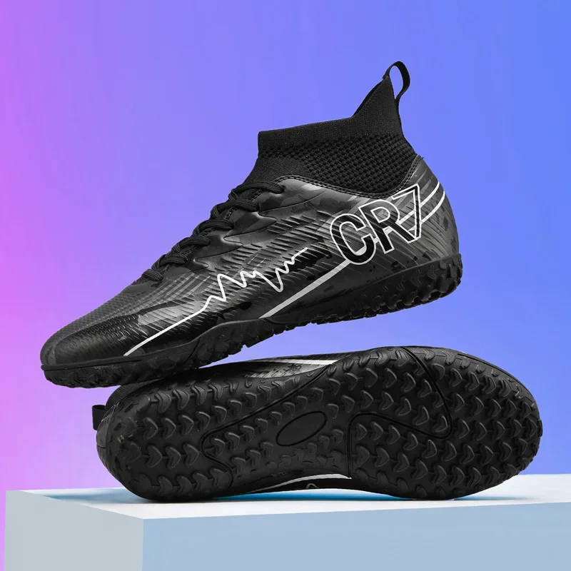 New Men Soccer Shoes Cleats Outdoor Match Training Sport Football Boots Long Spikes Comfortable Adult Breathable Boys Non Slip image 6