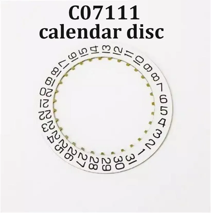 Аксессуары для часов, подходящие для C07111, механизм, календарный диск, 3-часовое положение, календарный диск C07.111, ремонт механических часов