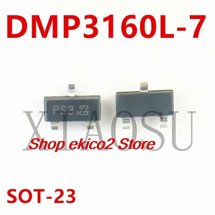 10pieces Original stock  DMP3160L-7 SOT-23    