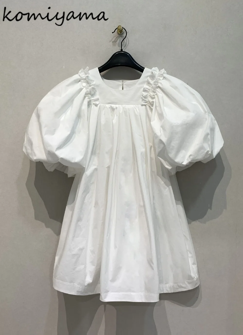 

Japan O-neck Fungus 2025 Vestidos Bubble Sleeve Dress New Sweet Loose Dresses Woman Summer Robe A-line Mini Ropa De Mujer