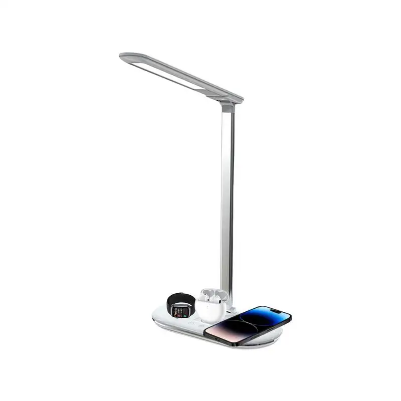 

Table Reading Lamp Wireless Charging Stand Desk Lamp Folding Adjustable Lighting USB Rechargeable Phone Charger Reading Light