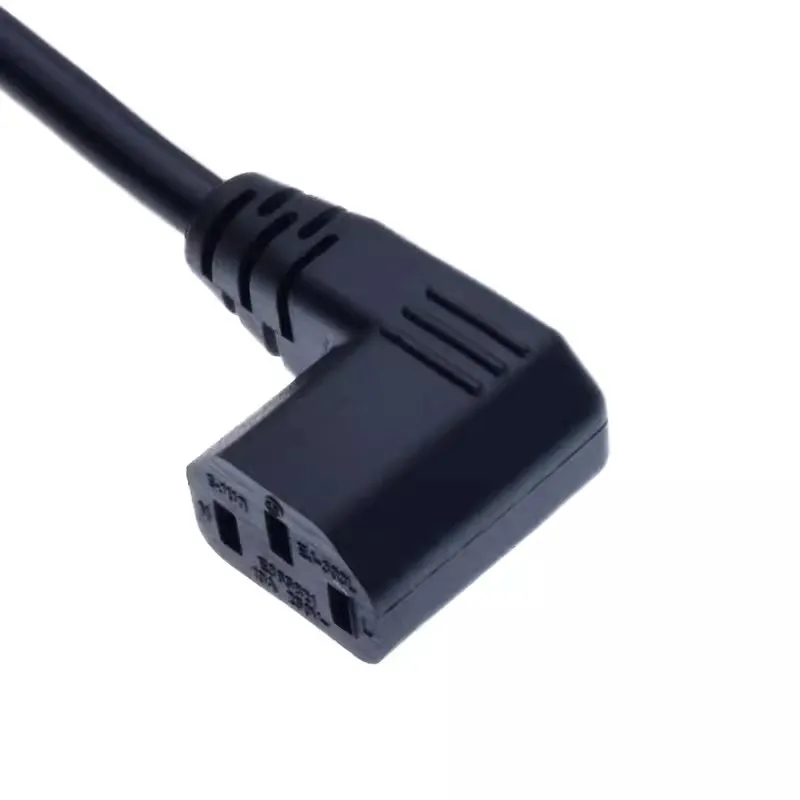 1pcs/lot IEC320 Pinzi Male C14 Letter C13 with ear swivel 0.3m / 0.6m power cord extension cord