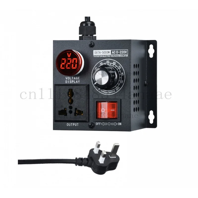 5000W stepless voltage regulator controlle Speed Temperature Light  Adjuatable Dimmer AC220V  Variable