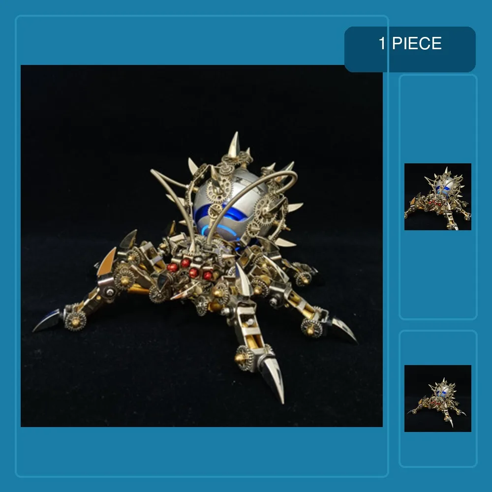 3D DIY Metal Mechanical Spider Model Kit Handmade Assembly Crafts with Bluetooth Speaker As Gift Home Decor