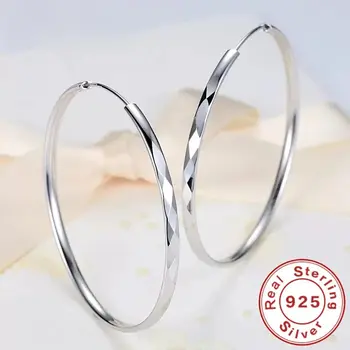 10 best sales Boucles d'oreilles créoles en argent sterling - №10