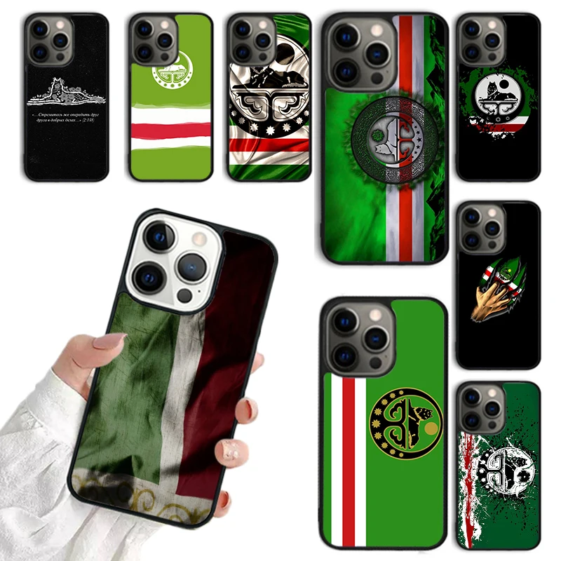 Chechen Chechnya Flag Phone Case For iPhone 16 15 14 13 12 Mini 11 Pro Max Plus X XS Max XR Cover Shell coque