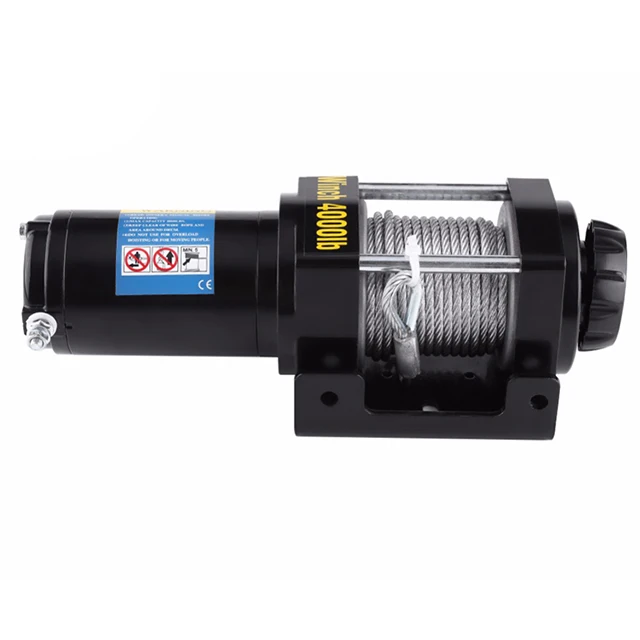 Heavy Duty Electric Winch For Vehicle Car Truck 10 Ton Capacity Steel Wire Rope 12v Winch 13500lbs