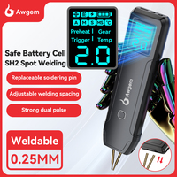 Awgem Portable Spot Welder DIY Handheld Spot Welding Machine 90 Gears Adjustable Spot Welding for 18650 Lithium Battery
