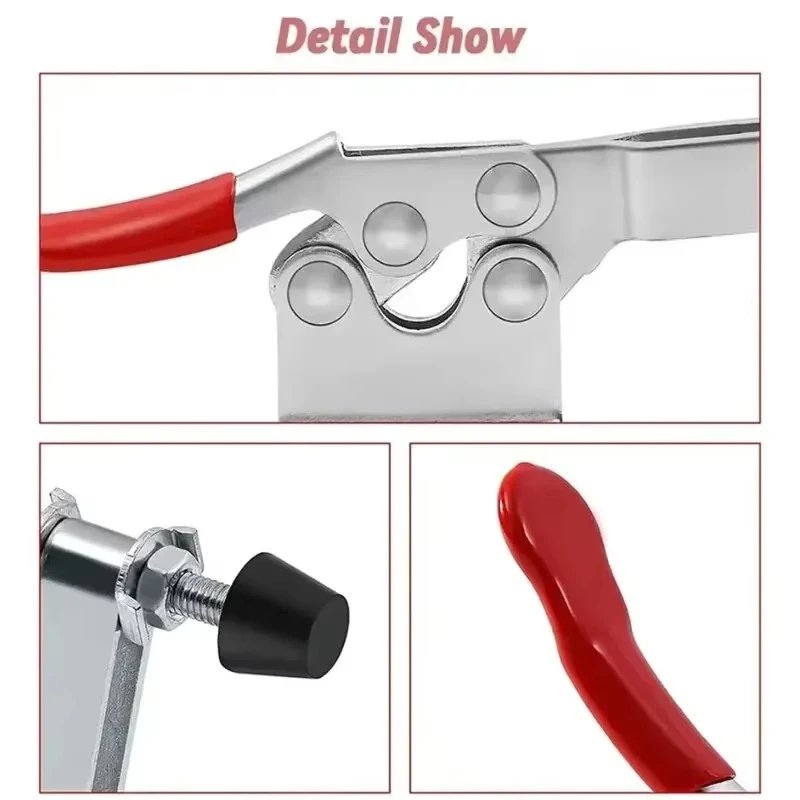 2/4/8PCS Horizontal Quick Clamp Workholding Clamp Chuck Woodworking Engraving Machine Compressor 27KG Vertical Toggle Clamp ﻿