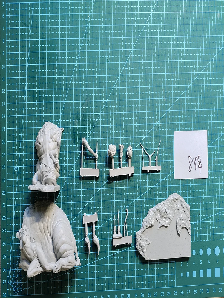 Unassambled   1/24   ancient fantasy officer soldier  Resin figure miniature model kits Unpainted