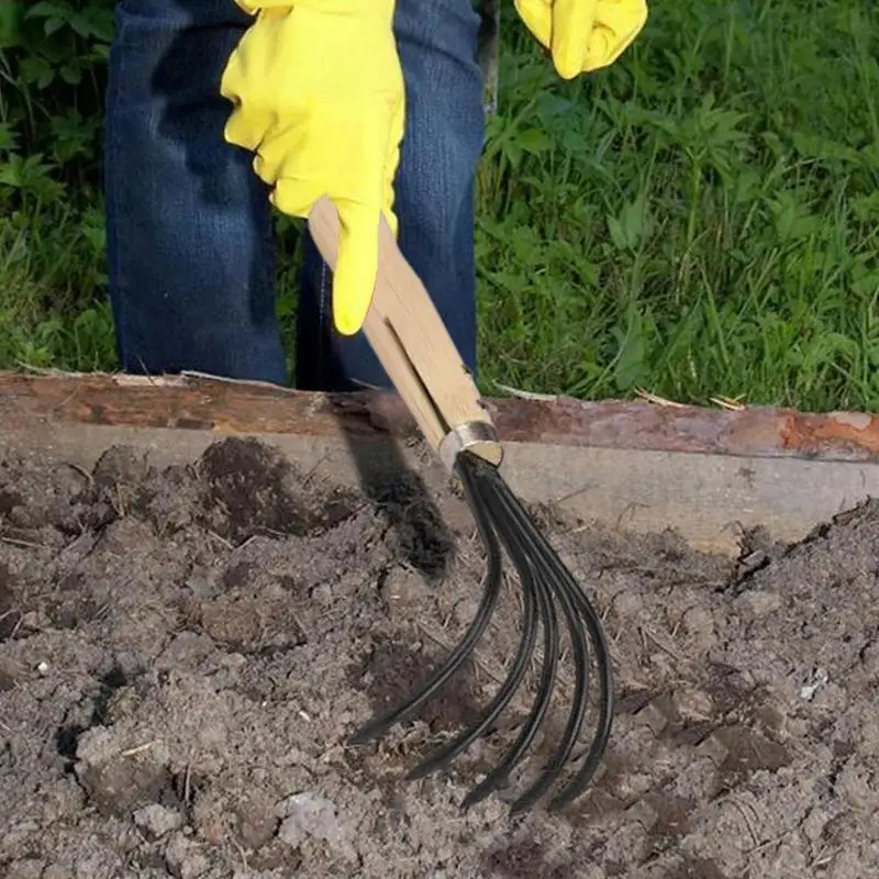 Artefacto de deshierbe de doble propósito, herramienta extractora de deshierbe, herramientas de azada de jardín con mano cómoda, herramienta agrícola para bonsái