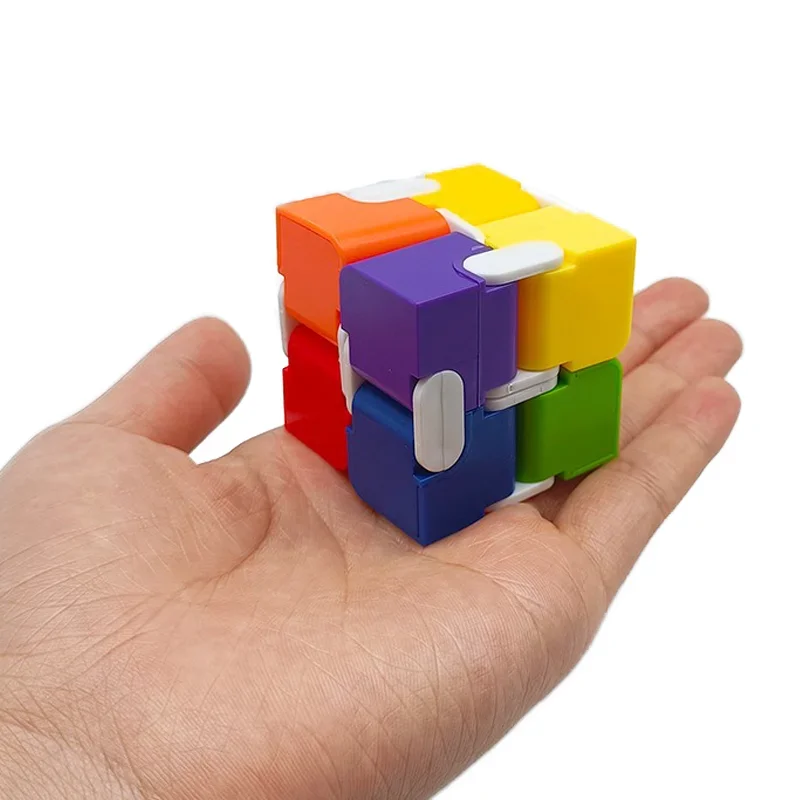 Farbe Puzzle Cube Langlebig Exquisite Dekompression Spielzeug Unendlichkeit Zauberwürfel für Erwachsene Kinder Zappeln Antistress Angst Schreibtisch Spielzeug