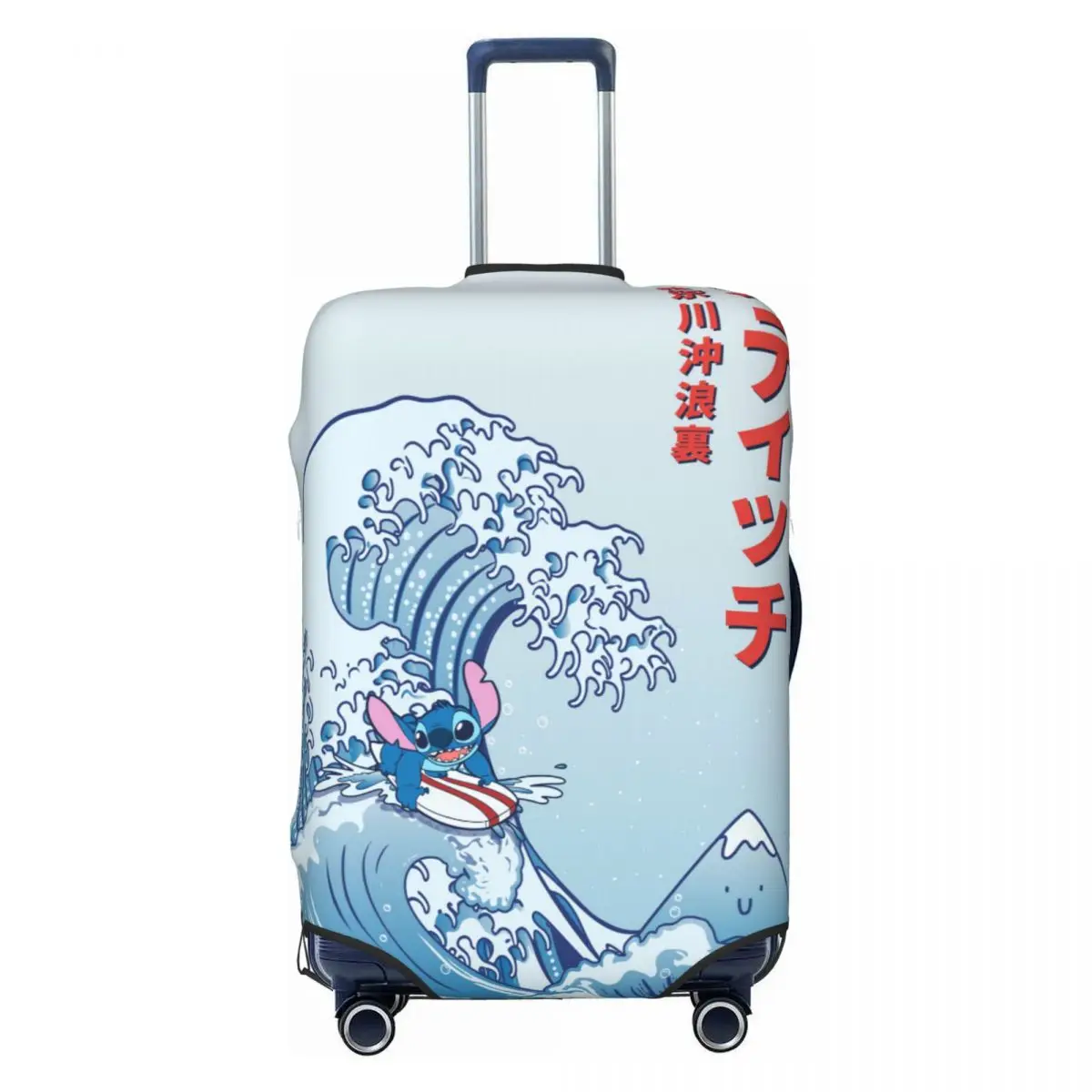 

Custom Print The Great Stitchs Off Kanagawa Travel Luggage Cover Dust Proof Suitcase Cover Protector Fit 18-32 Inch