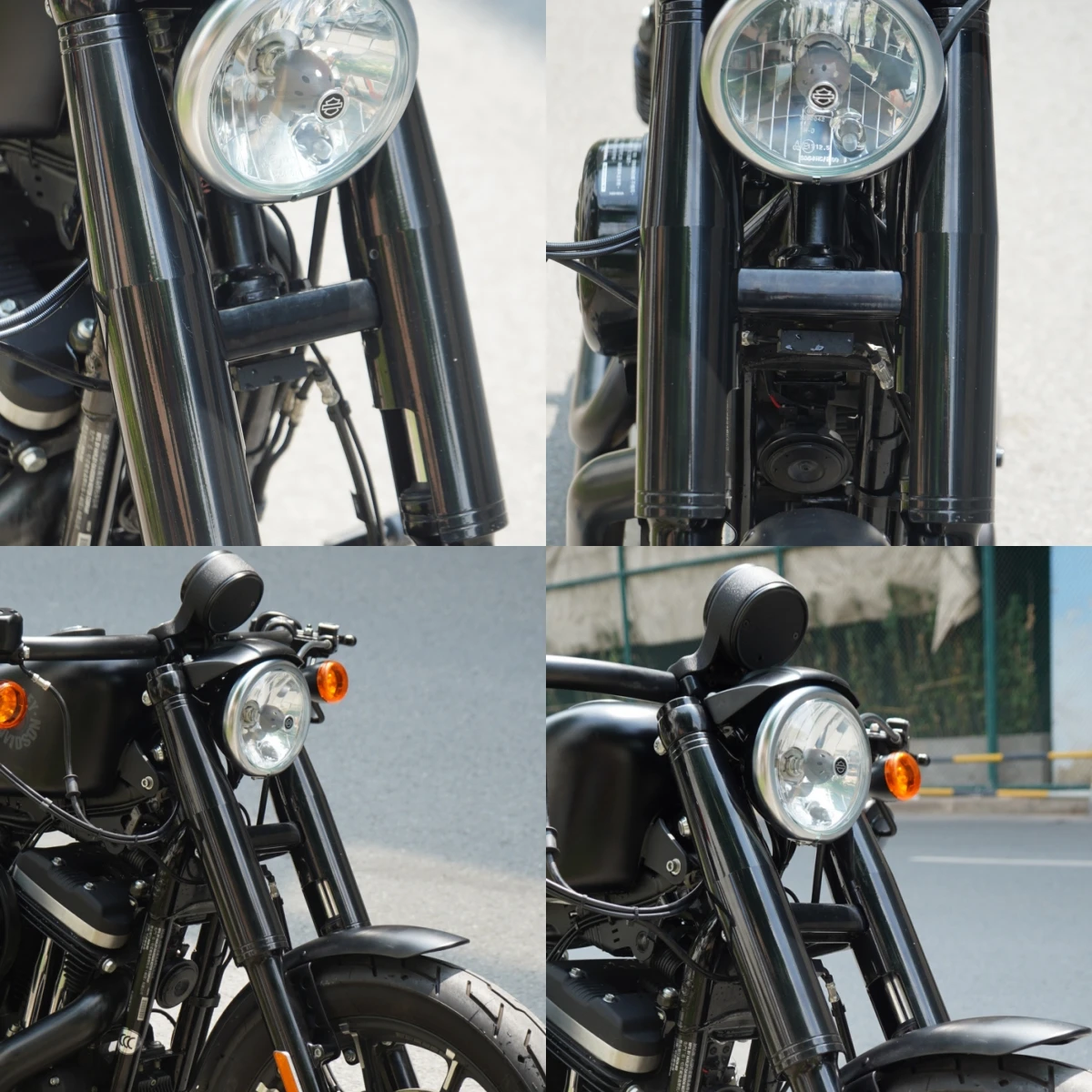 Motorcycle Aluminum Full Front Fork Covers Tube Caps Protector For Harley Sportster XL883N 883R 883C 883L XL1200 start-2022