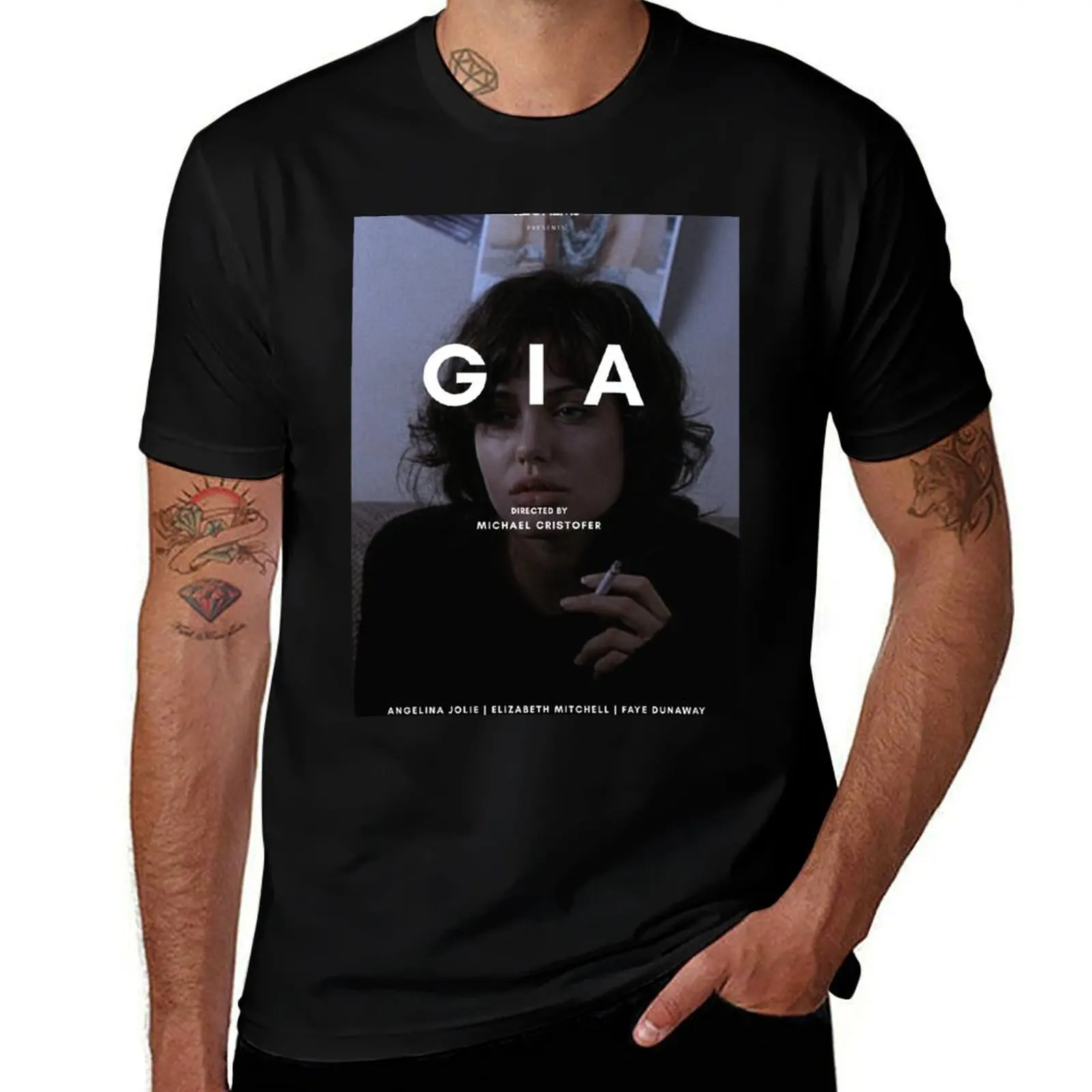 

Gia 1998 alternative movie poster T-Shirt t shirts for man graphic funny t shirt personalised T-Shirt