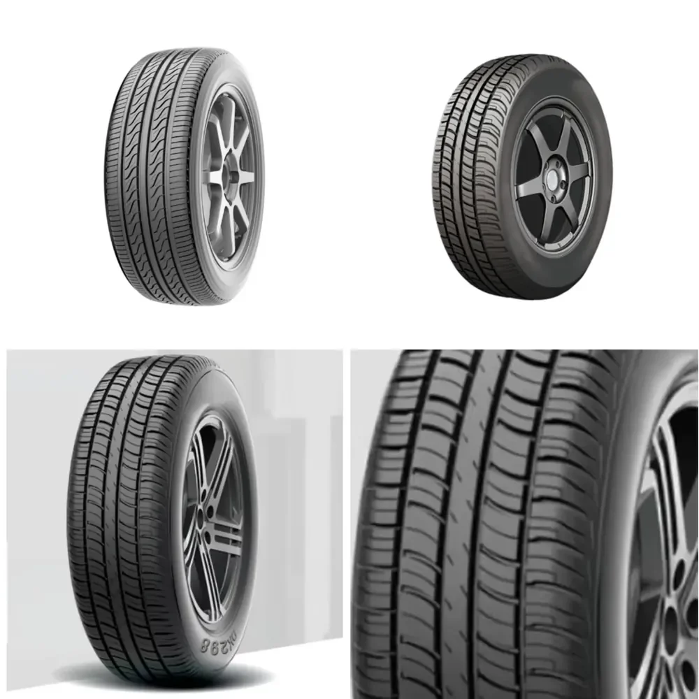 Neumáticos para Remolque con Varios Patrones 165R13 185/60R14 195R15 235/75R15, Neumáticos Radiales Semimetálicos, Llantas de Acero para Camión