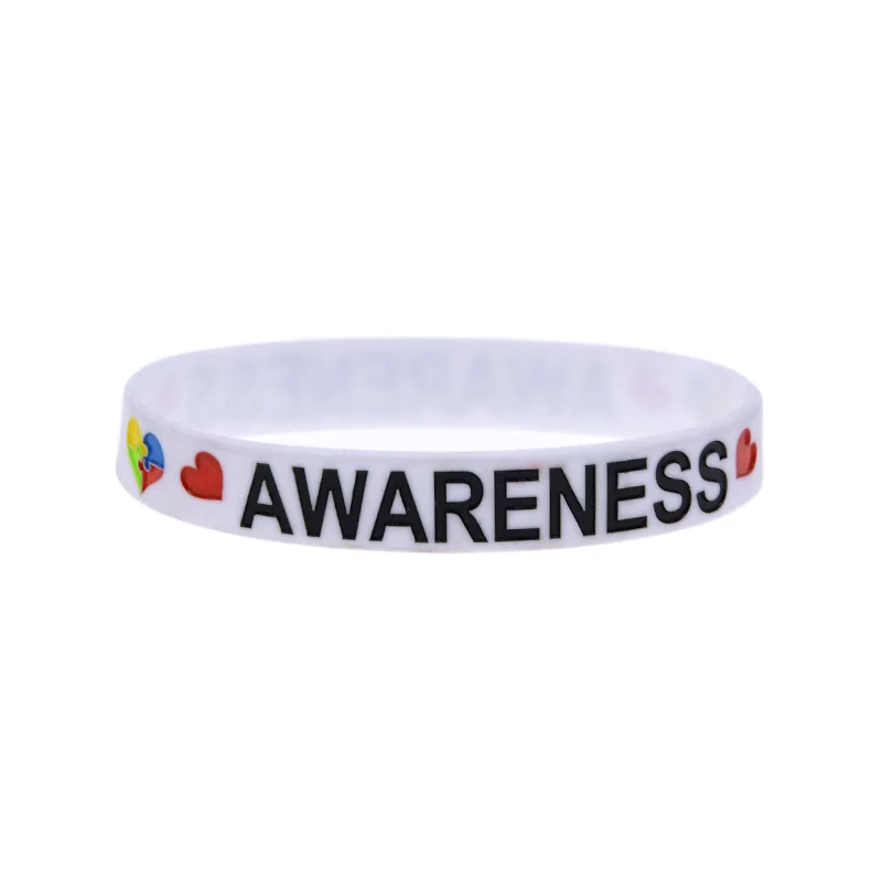 1 STÜCK/5 STÜCK AUTISM AWARENESS LOVE ACCEPT UNDERSTAND Silikon-Armband Neuer Stilvoller Armreif – Detail 4