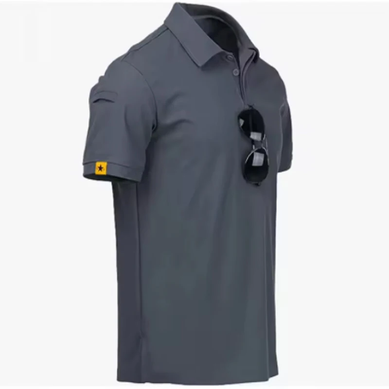 NONE Männer Sommer T-shirt Männlich Camping Wandern Trekking Angeln Training Laufen Gym Atmungsaktive Pullover Klettern Casual Cargo Shirts 6