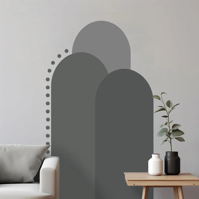 Arch Wall Stickers Bohemian Self-adhesive Wall Wallpaper Decor PVC DIY Wall Decal Sofa Background Living Room Staircase Stickers